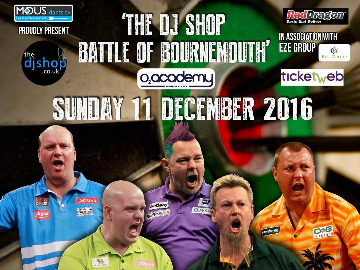 The DJ Shop Battle of Bournemouth Darts Event Tickets, Tour & Concert