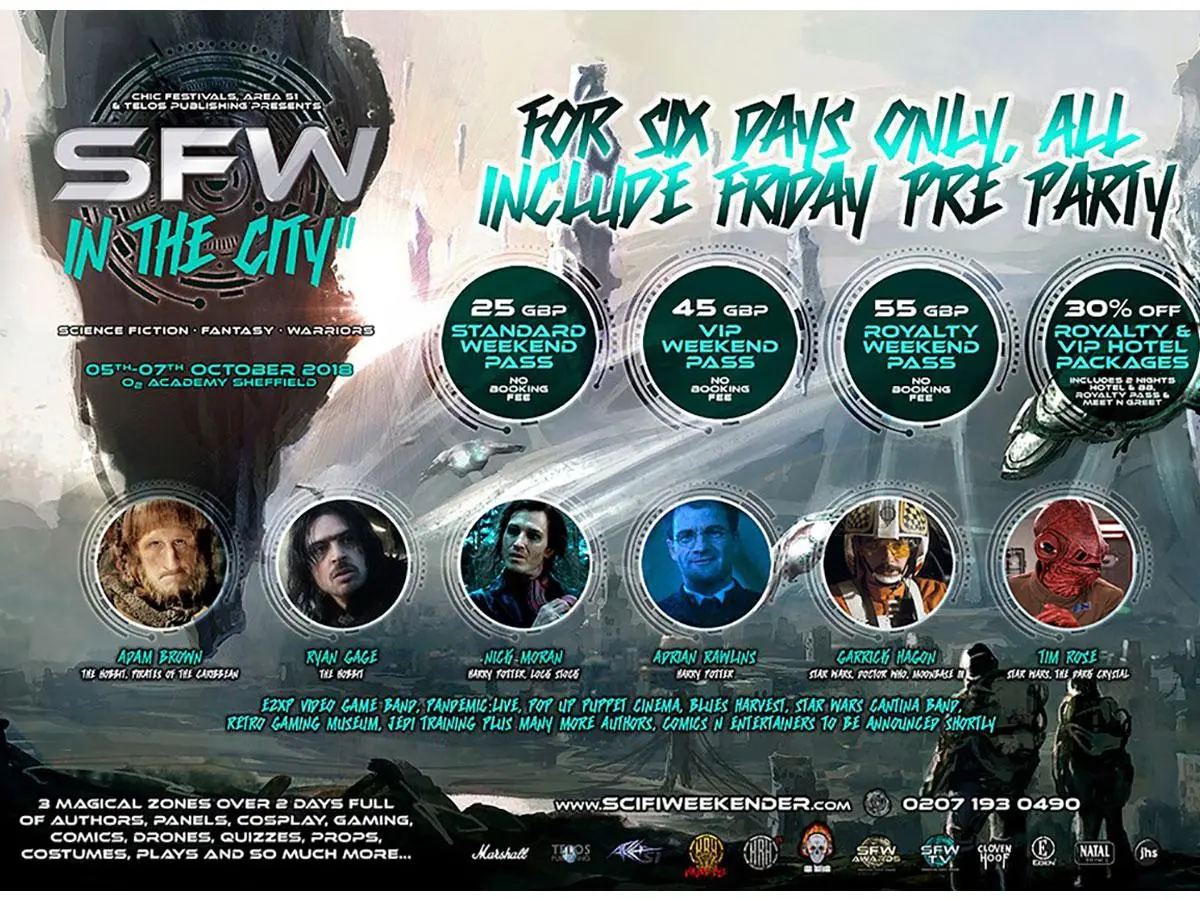 SFW IN THE CITY II: Sci-Fi – Fantasy – Warriors!