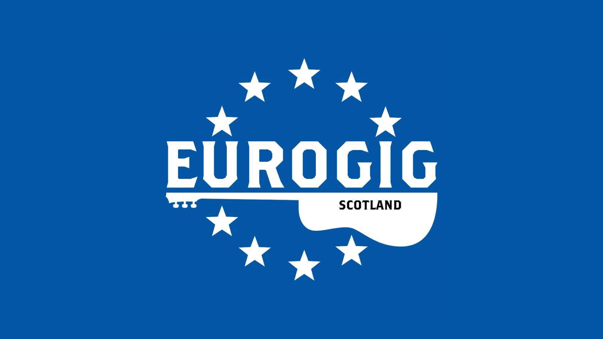 UWS Eurogig logo on blue background