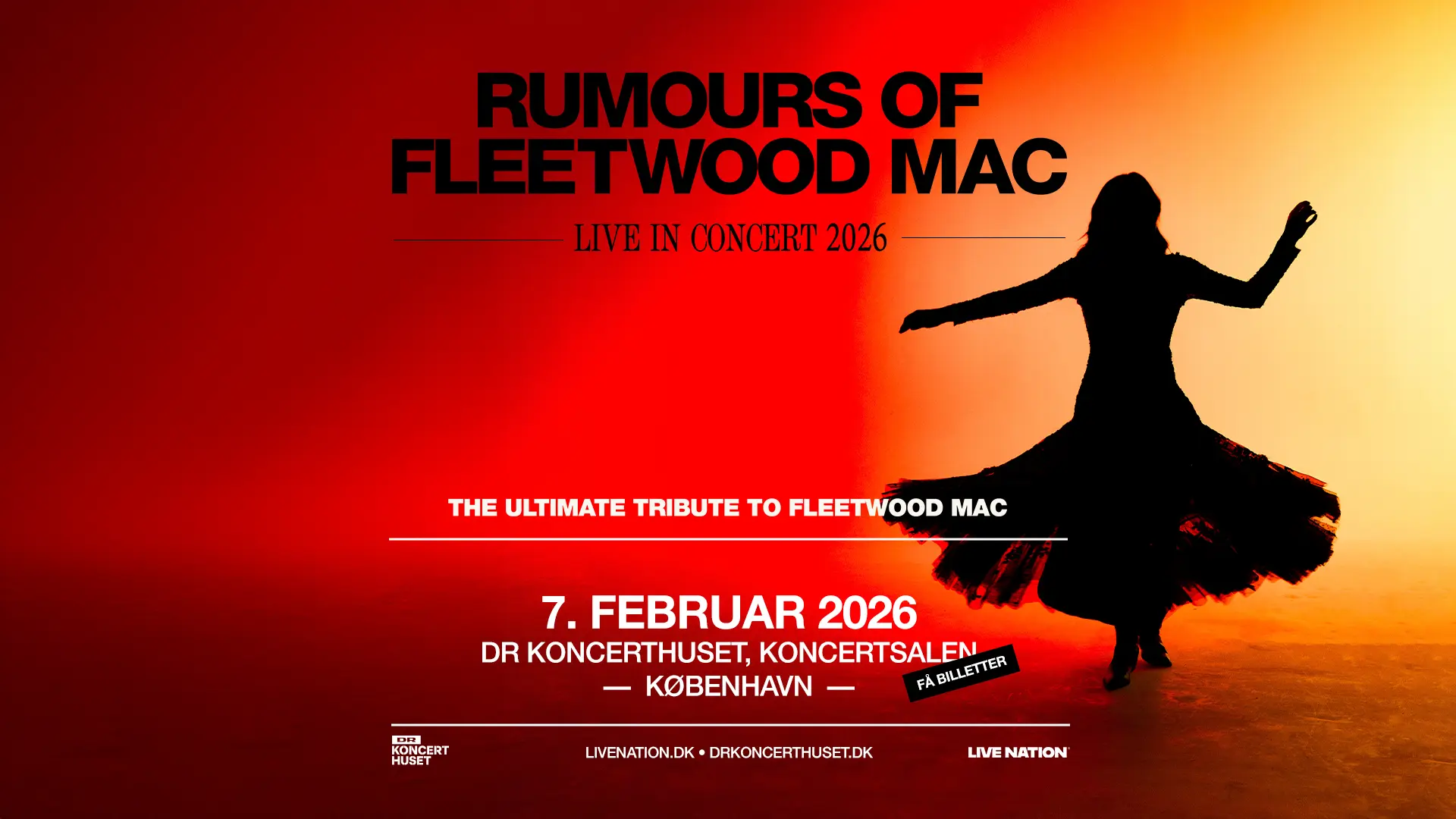 Artwork for the Rumours Of Fleetwood Mac show in Denmark