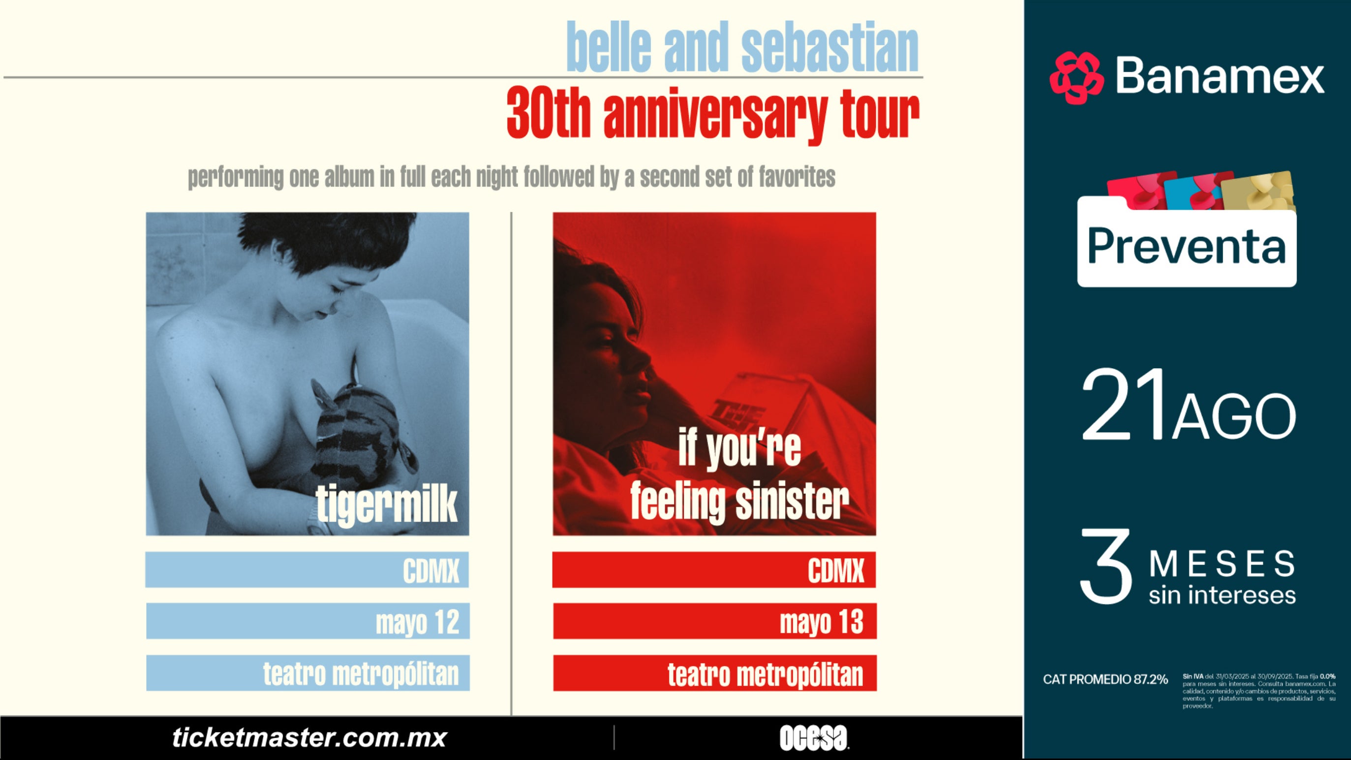 Belle and Sebastian: 30th Anniversary Tour