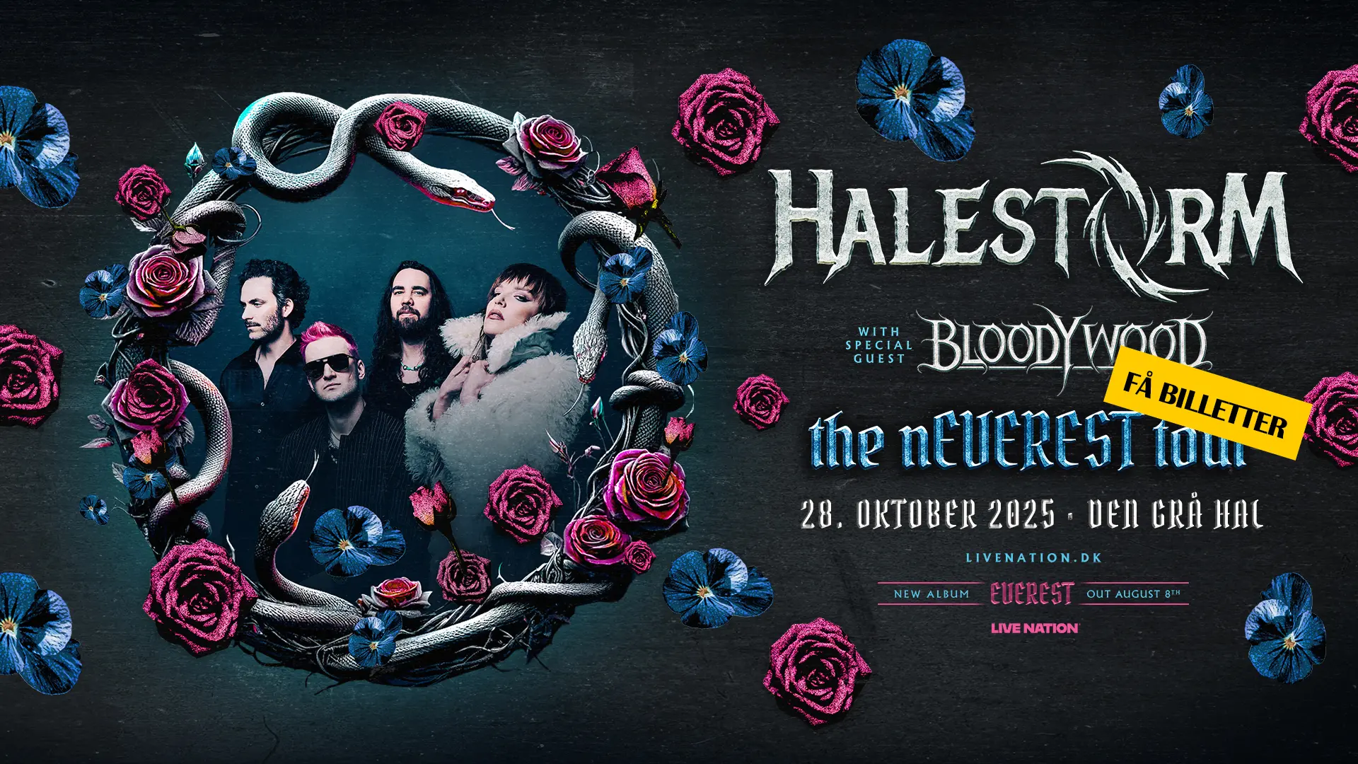 Halestorm DK Few Tickets Artwork
