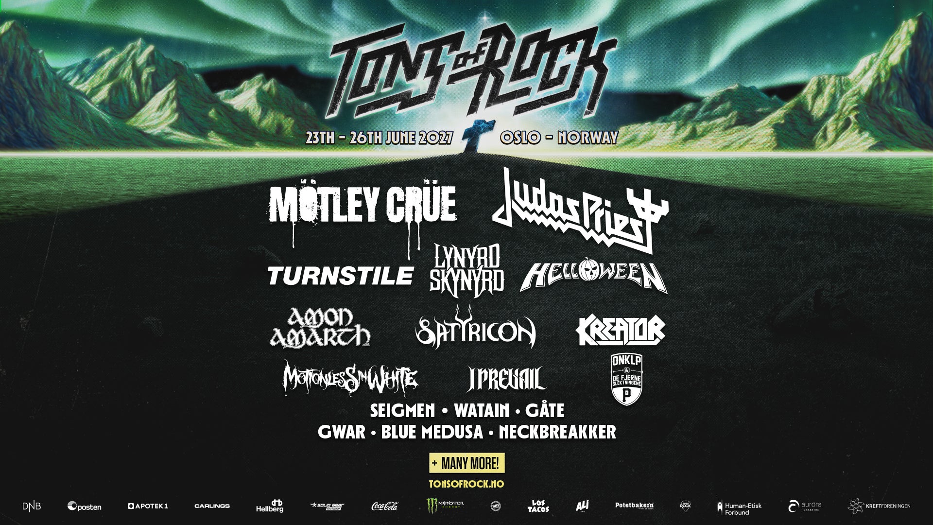 Tons of Rock 2027: Mötley Crüe, Judas Priest, Helloween και Turnstile στα πρώτα ονόματα