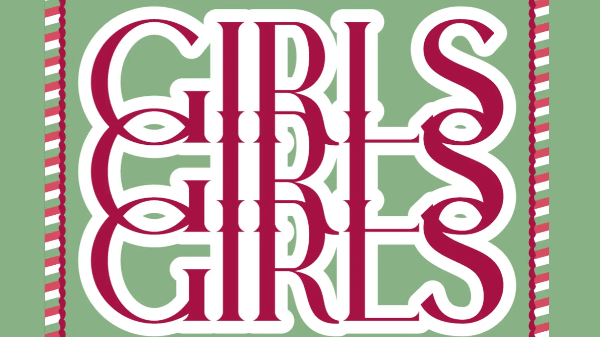 Girls Girls Girls festive logo