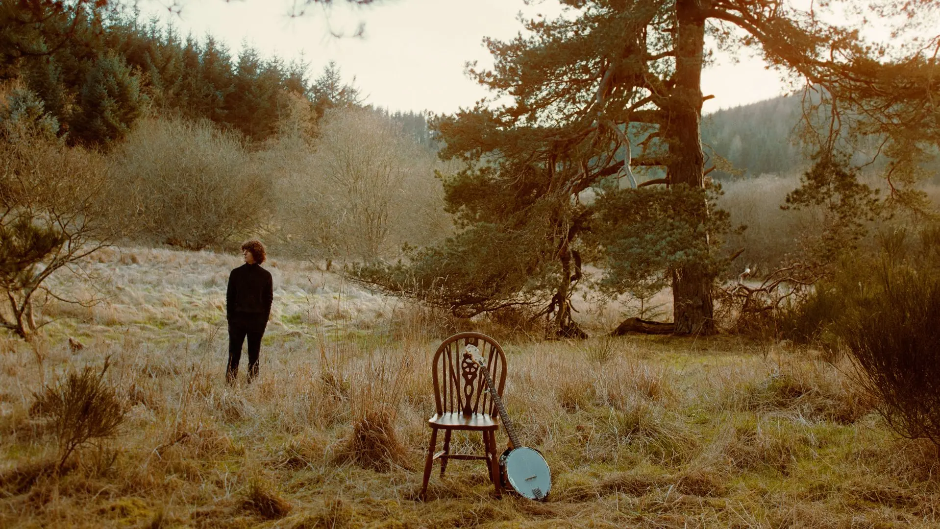 Dylan John Thomas in a field