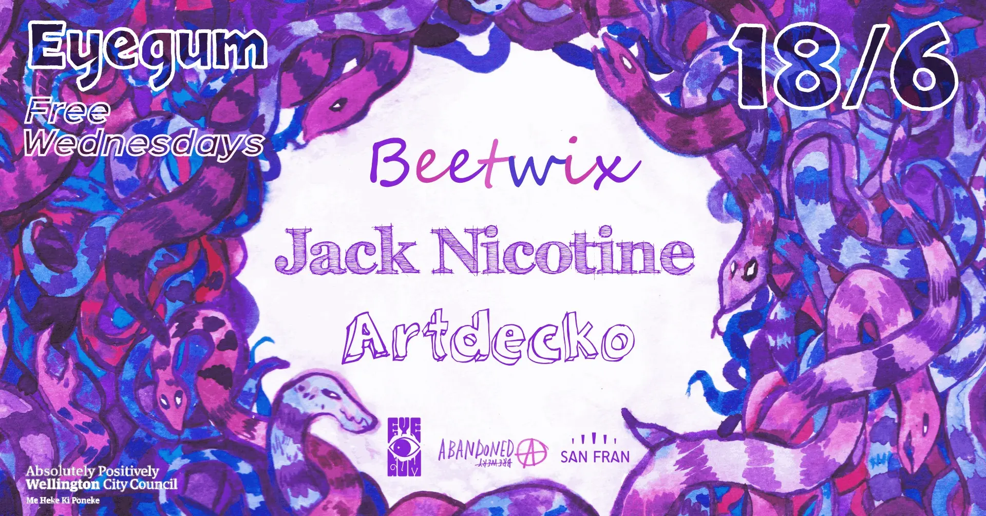 Eyegum (free) Wednesdays: beet-wix & Jack Nicotine + Artdecko
