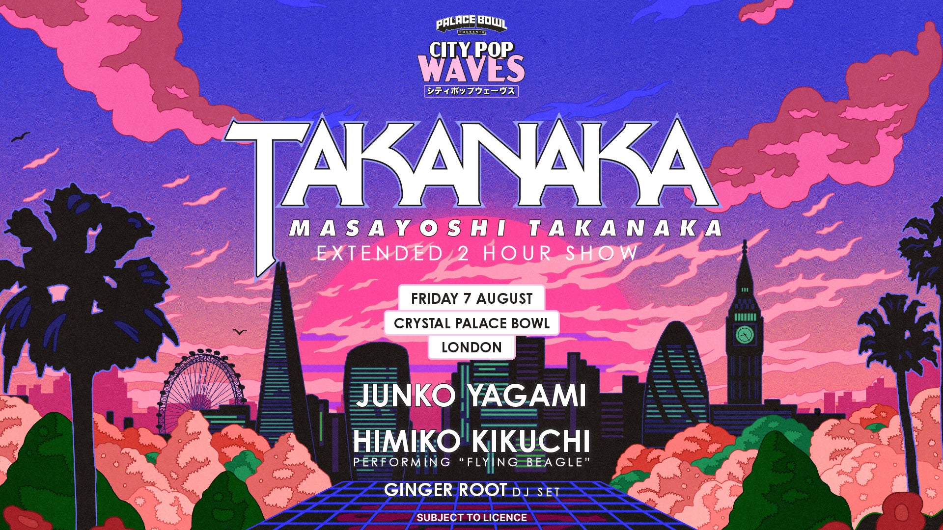 City Pop Waves presents Masayoshi Takanaka at Crystal Palace Bowl