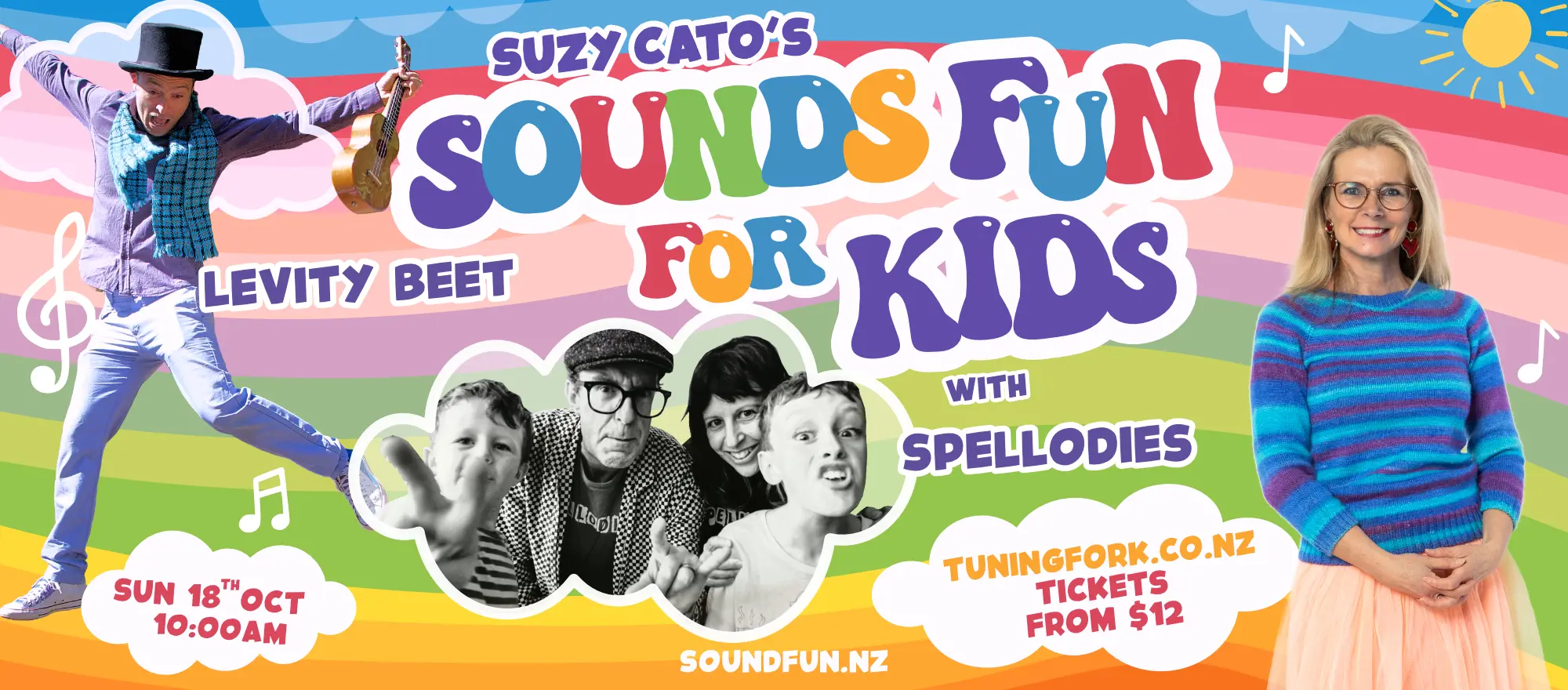 Sounds Fun for Kids with Suzy Cato, Levity Beet and Spellodies
