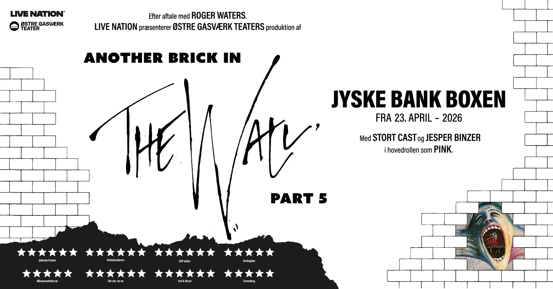 The wall artwork for jyske bank boxen