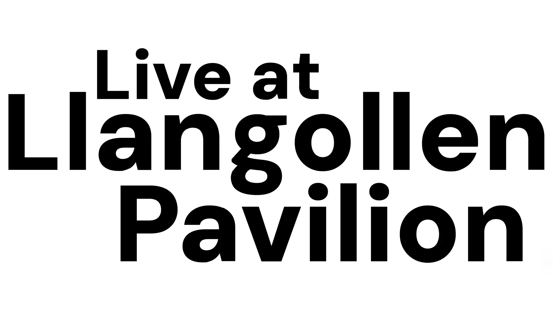 Live at Llangollen Pavilion